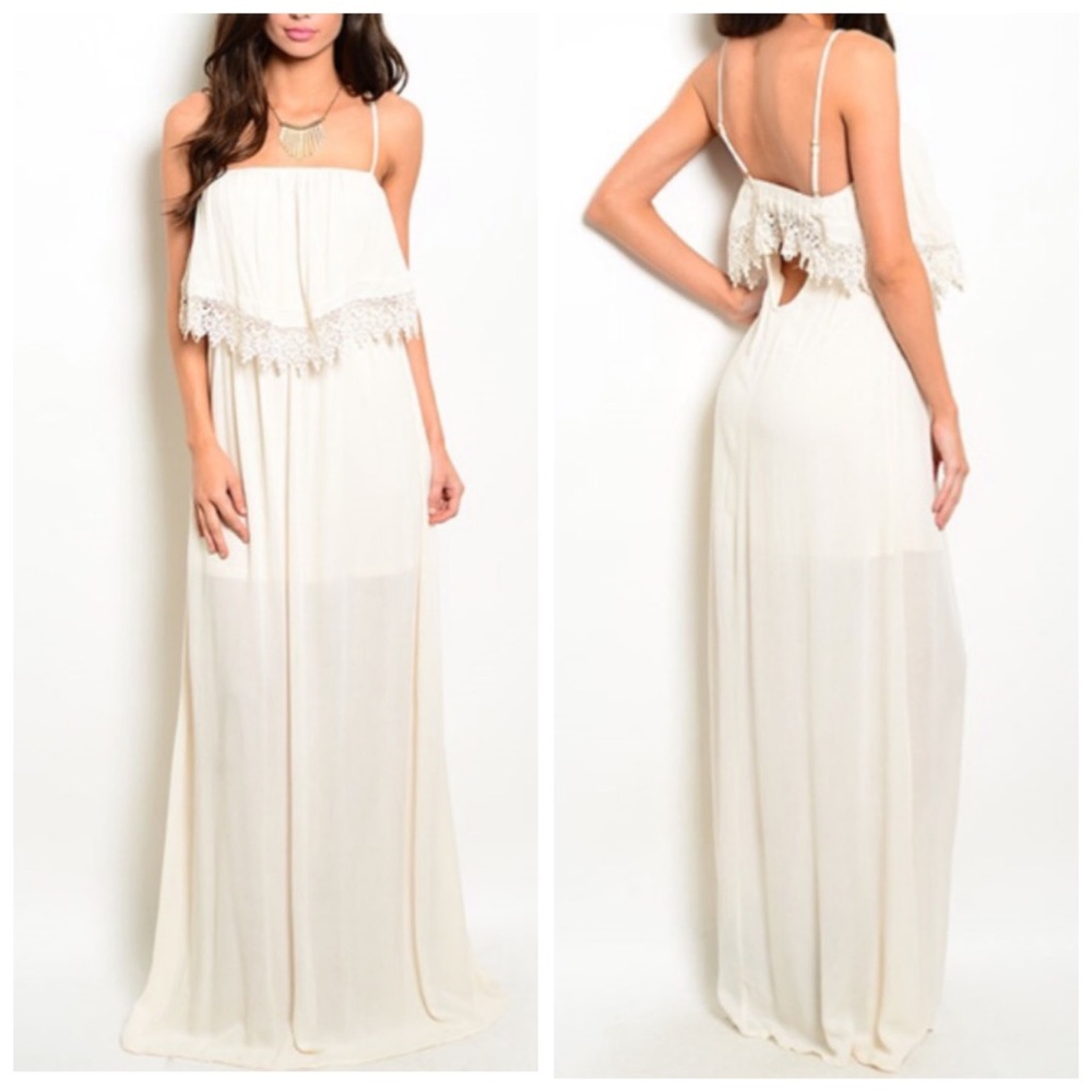Newπ₯! WILLOW cream maxi dress - Picture 1 of 7